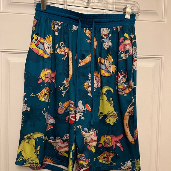 Nickelodeon Blue Cartoon Character Shorts - Picture 1 of 4